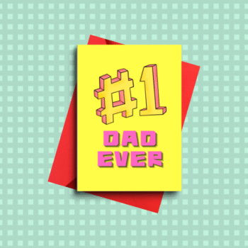Best Gift for Dad – #1 Dad Ever Card