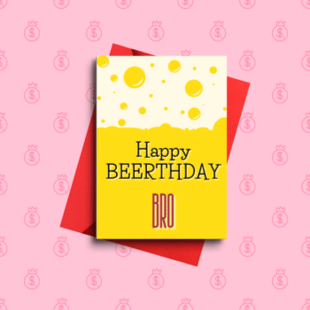 Happy Birthday Bro Beer Theme Background