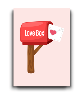 Love Post Box – Cute Romantic Envelope Card