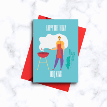 Fun BBQ-Themed Birthday Card