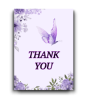 Elegant Butterfly Design-Thank You Card