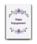 Happy Engagement – Beautiful Floral Card