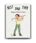 Best Dad Ever Golf Card: Perfect Father’s Day Gift
