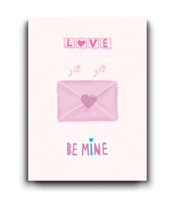 Be Mine – Romantic Love Envelope Card