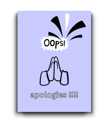 Heartfelt Sincere Apology Card