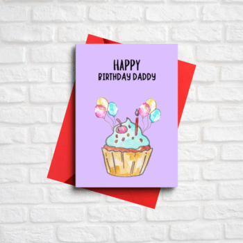Cupcake Birthday Card for Dad