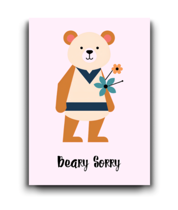 Beary Sorry Apology Card