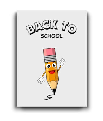 Back to School – Cute Pencil-Themed Card