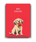 Heartfelt Dog with Flower Sympathy Card