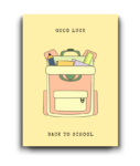 Back to School – Encouraging Good Luck Card