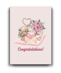 Congratulations – Stunning Floral Hamper Card