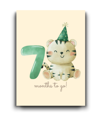 Seven Months to Go – Beautiful Pregnancy Card!