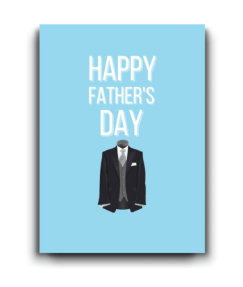 Elegant Father’s Day Card – Suit & Blazer Illustration