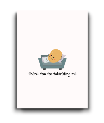 Thank You for Tolerating Me – Hilarious Mother’s & Father’s Day Card