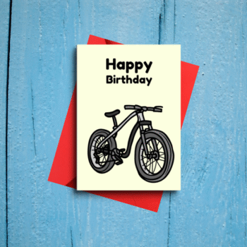 Bicycle Image Happy Birthday Wishes Card