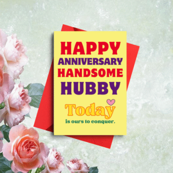 Romantic Card for Husband – Today Is Ours to Conquer