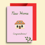 Minimalist New Home Greeting Card