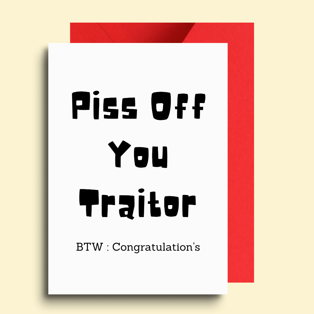 10 Funny Rude Farewell Card - Image 1