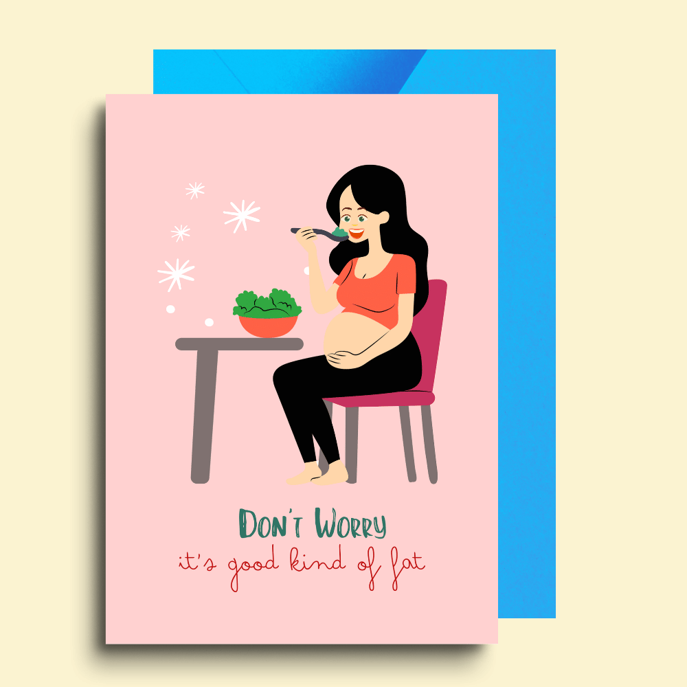 11 Funny Pregnancy Belly Card - Image 1