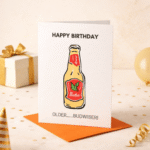 Funny Birthday Card – Older Budweiser Theme - Image 2