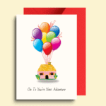 On to Your New Adventure Greeting Card