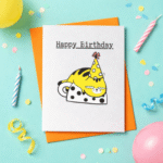 Funny Birthday Card – Sleepy Cat Design