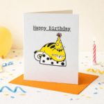 Funny Birthday Card – Sleepy Cat Design - Image 2