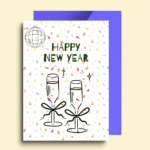 Sparkling New Year Greeting Card