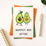 Happily Avo After Greeting Card – Fun Wedding & Anniversary Gift