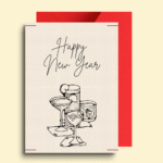 New Year Greeting Card for Friends