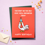 Happy Birthday – Funny Rooster Greeting Card
