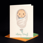 Funny New Baby Sleep Thief Card - Image 2