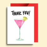 Cocktail Thank You Card