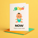 Funny Parenting Teamwork Baby Card - Image 2