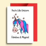 You’re Like Unicorn Fun Card