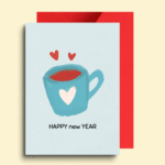 Fresh Beginnings New Year Greeting Card