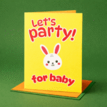 Let’s Party for Baby Celebration Card - Image 2