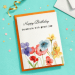 Celebrating With Great Joy – Elegant Birthday Greeting Card