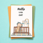 Hey Little One Baby Greeting Card