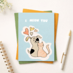 I Meow You Greeting Card – Cute & Fun Romantic Gift