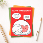 I Luvf You More Than Cheese – Happy Anniversary Greeting Card