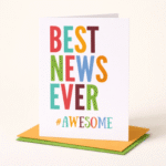 Best News Ever Awesome Celebration Card - Image 2
