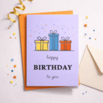 Happy Birthday To You – Gift Box Illustration Greeting Card