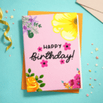Happy Birthday Floral Greeting Card