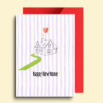 Minimalist Happy New Home Greeting Card