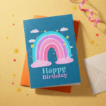 Vibrant Rainbow Birthday Greeting Card