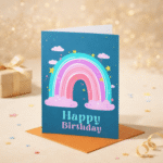 Vibrant Rainbow Birthday Greeting Card - Image 2