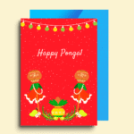 Pongal Sunshine & Smiles Greeting Card