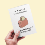 A Toast on Your Wedding Day Greeting Card – Elegant Wedding Gift - Image 2