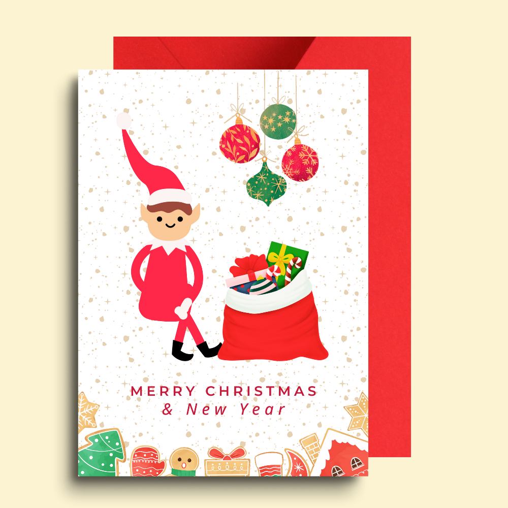 8 Sending You Christmas & New Year Cheers Card - Image 1